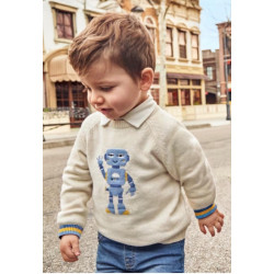 Jersey punto robot bebé...