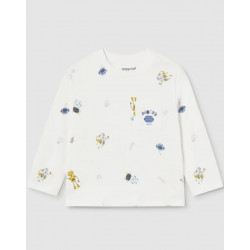 Camiseta estampada robots...