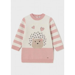 Vestido tricot rosa erizo...