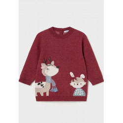 Vestido tricot granate...