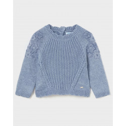 Jersey de punto con flores...