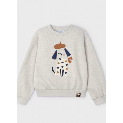 Sudadera bordada perro niña...
