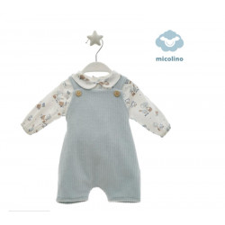 Conjunto peto pana y blusa...