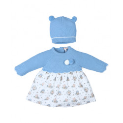 Vestido cuerpo de punto con...