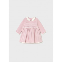 Vestido tricot rosa bebé...