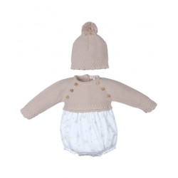 Pelele punto y tela ovejita...