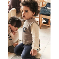 Conjunto chaleco tricot...