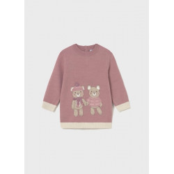 Vestido tricot manga larga...