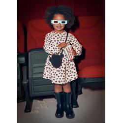 Vestido de felpa estampado...