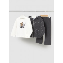 Chándal con sudadera gris...