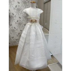 Vestido de Comunión lazada...