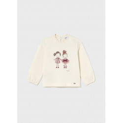 Camiseta estampada muñecas...